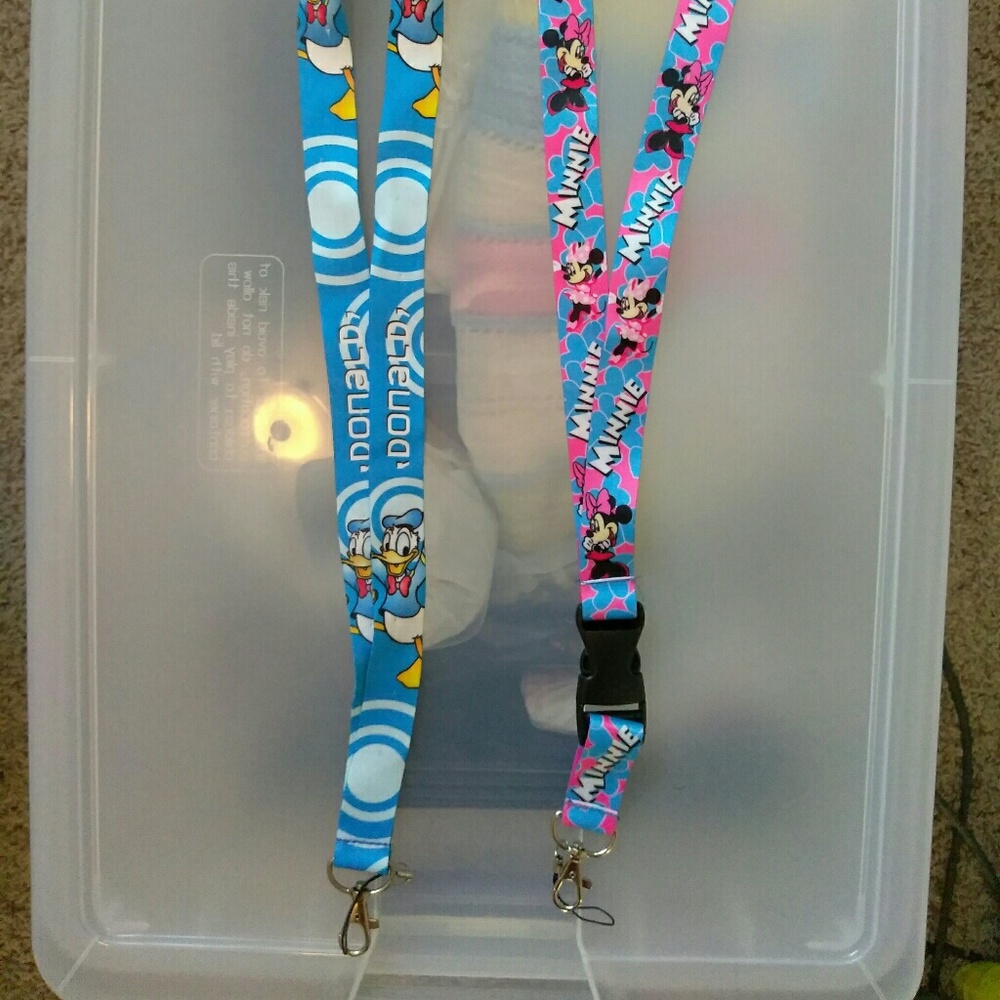 Disney Lanyards - Minnie Mouse + Donald Duck